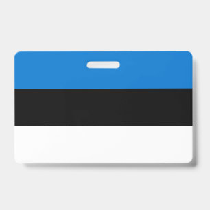 Tarjeta De Identificación Insígnia con la bandera de Estonia