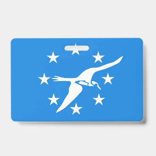 Tarjeta De Identificación Insígnia con la bandera de la Ciudad de Corpus Chr