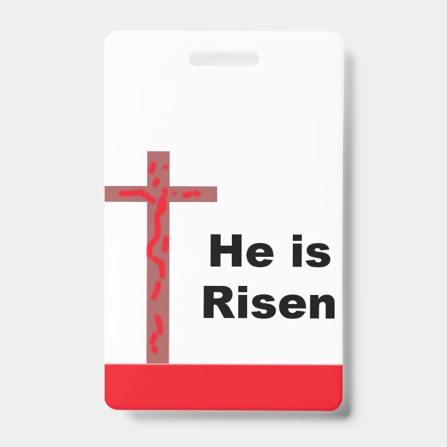 Tarjeta De Identificación Insignia cristiana (Parte frontal)