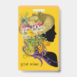 Tarjeta De Identificación insignia de ascot gorra.