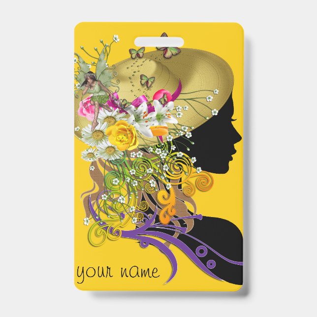 Tarjeta De Identificación insignia de ascot gorra. (Front)