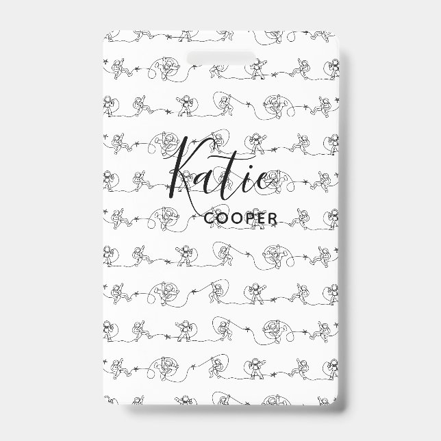 Tarjeta De Identificación Insígnia de Astronauta (Parte frontal)