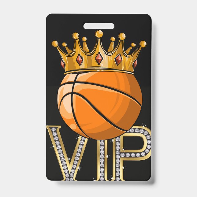Tarjeta De Identificación Insígnia de baloncesto VIP (Front)