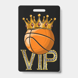 Tarjeta De Identificación Insígnia de Baloncesto VIP