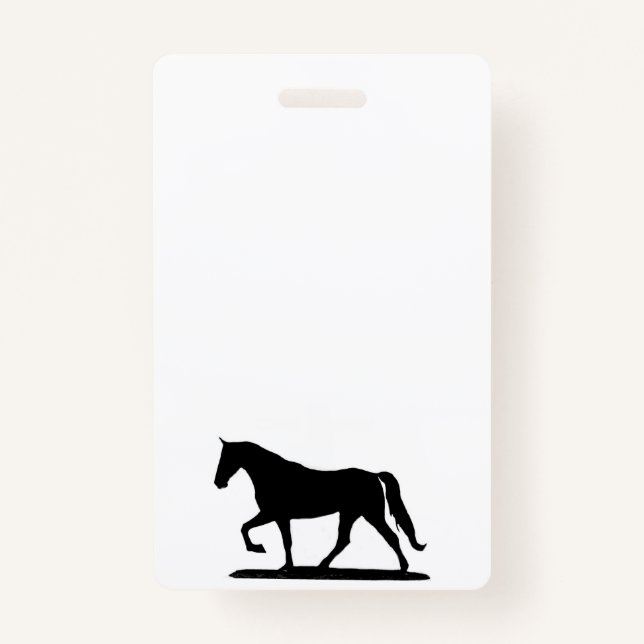 Tarjeta De Identificación Insignia de Caballo de Caminata de Tennessee (Anverso)
