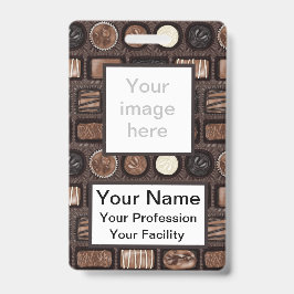 Tarjeta De Identificación Insígnia de caja personalizada de chocolates