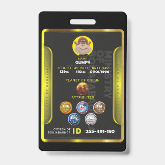 Tarjeta De Identificación Insignia de ciudadano 