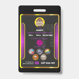 Tarjeta De Identificación Insignia de ciudadano 