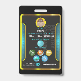 Tarjeta De Identificación Insignia de ciudadano 