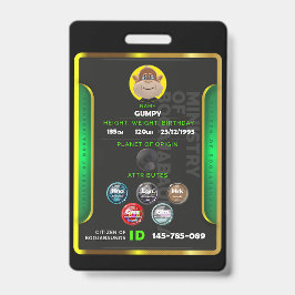 Tarjeta De Identificación Insígnia de ciudadano