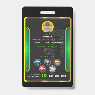Tarjeta De Identificación Insígnia de ciudadano