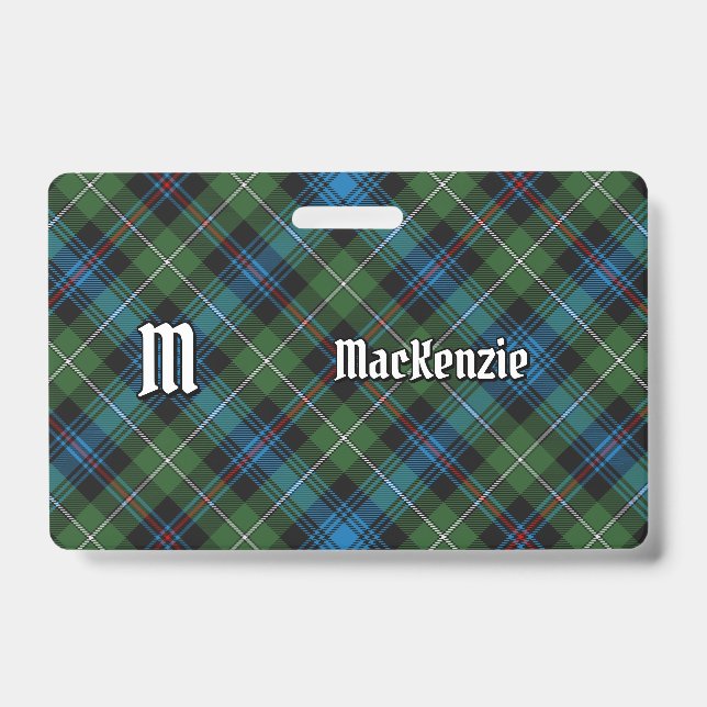 Tarjeta De Identificación Insignia de Clan MacKenzie Tartan (Anverso)