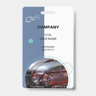 Tarjeta De Identificación Insígnia de Coche Clásico