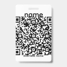 Tarjeta De Identificación Insígnia de código QR