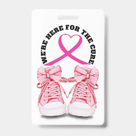 Tarjeta De Identificación Insignia de Conciencia del Cáncer - Ver Reverso