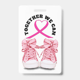 Tarjeta De Identificación Insígnia de Conciencia del Cáncer - Ver Reverso