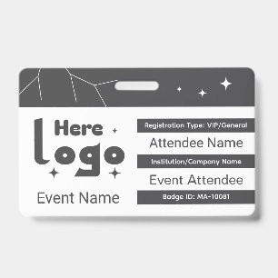 Tarjeta De Identificación Insígnia de conferencia de evento personalizado