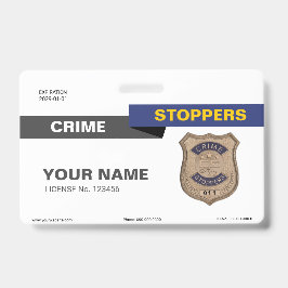 Tarjeta De Identificación Insignia de Crimenes Anónimos