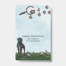 Insígnia de detective junior para resolver misteri