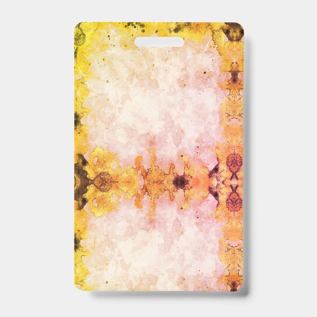 Tarjeta De Identificación Insignia de diseño de mármol id de la enfermera de (Parte frontal)