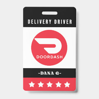 Tarjeta De Identificación Insígnia de Door Dash