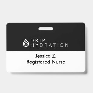 Tarjeta De Identificación Insignia de Drip y CMD (parte trasera y delantera)