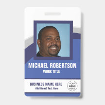 Insígnia de empleado con foto personalizada