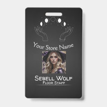 Insignia de empleado de fase lunar de gradiente