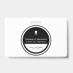 Tarjeta De Identificación Insígnia de empleado dental
