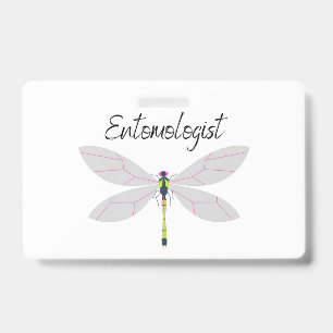 Tarjeta De Identificación Insignia de Entomólogo