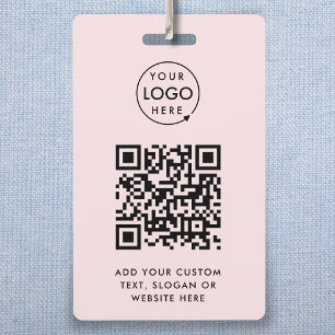 Tarjeta De Identificación Insígnia de evento con código QR   Credenciales di