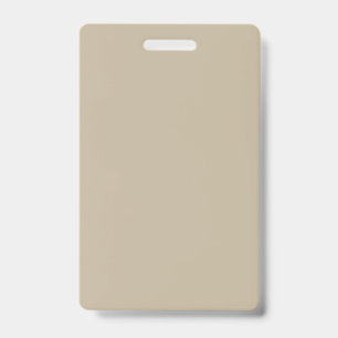 Tarjeta De Identificación Insígnia de evento profesional beige elegante