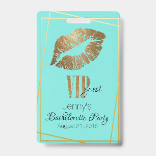 Tarjeta De Identificación Insignia de Fiesta de Despedida de Soltera con Est
