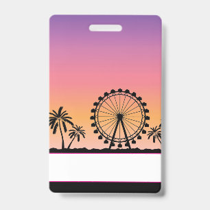 Tarjeta De Identificación Insígnia de fiesta de festival de música