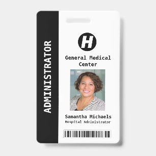 Tarjeta De Identificación Insígnia de foto personalizada de empleado, nombre