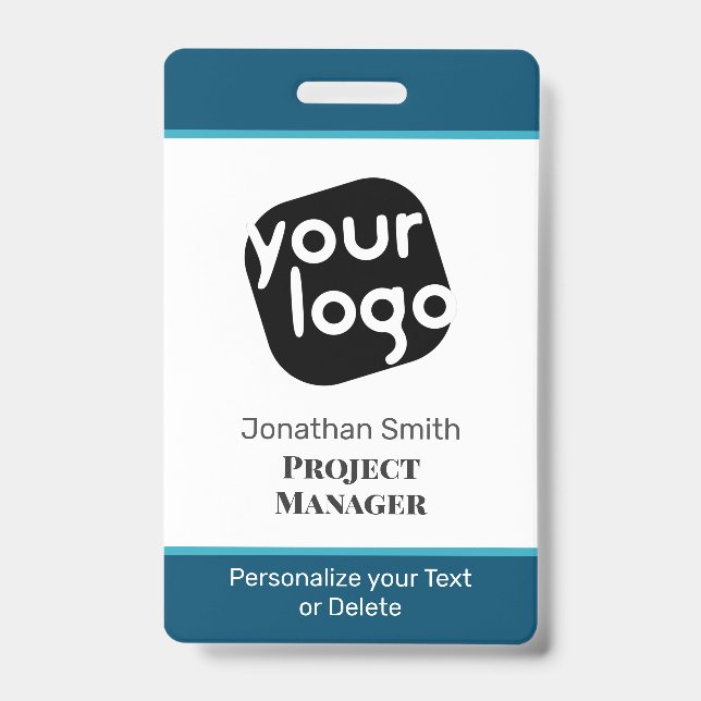 Tarjeta De Identificación    Insignia de ID de conferencia personalizada min (Parte frontal)