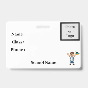 Tarjeta De Identificación insignia de identidad de estudiante