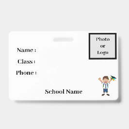 Tarjeta De Identificación insignia de identidad de estudiante