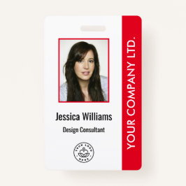 Tarjeta De Identificación Insignia de identificación de empleado corporativo