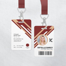 Insignia de identificación de empleado corporativo