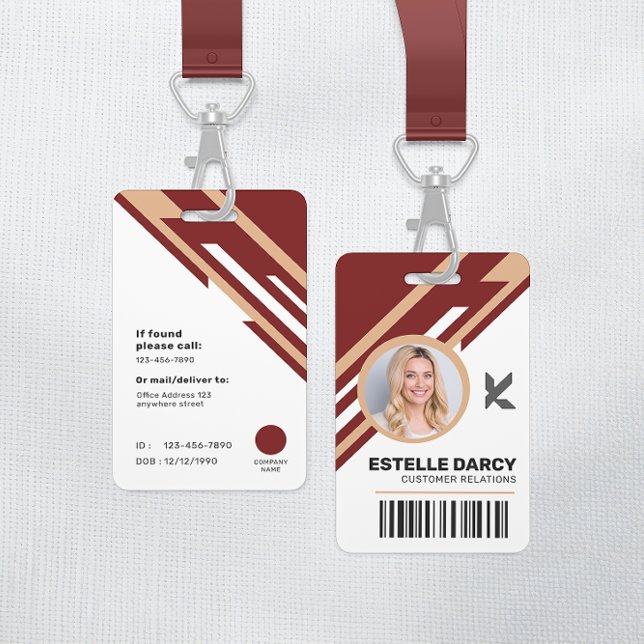 Tarjeta De Identificación Insignia de identificación de empleado corporativo (Subido por el creador)