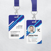 Insignia de identificación de empleado corporativo