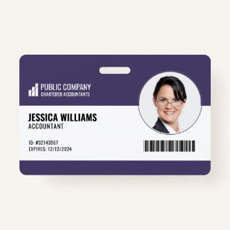 Tarjeta De Identificación Insignia de identificación de empleado del persona