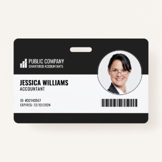 Tarjeta De Identificación Insignia de identificación de empleado del persona
