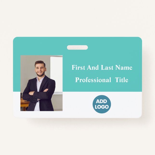 Tarjeta De Identificación Insignia de identificación de empleado personaliza (Anverso)