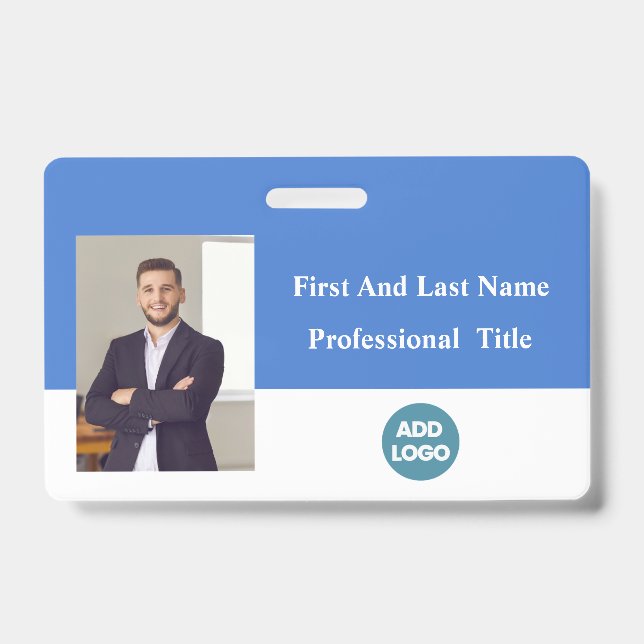 Tarjeta De Identificación Insignia de identificación de empleado personaliza (Front)