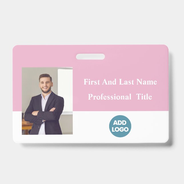 Tarjeta De Identificación Insignia de identificación de empleado personaliza (Front)
