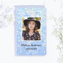 Tarjeta De Identificación Insignia de identificación de foto de empleado de 