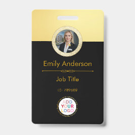 Tarjeta De Identificación Insignia de identificación de fotografía de emplea