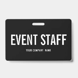 Tarjeta De Identificación Insignia de identificación de paso de personal del